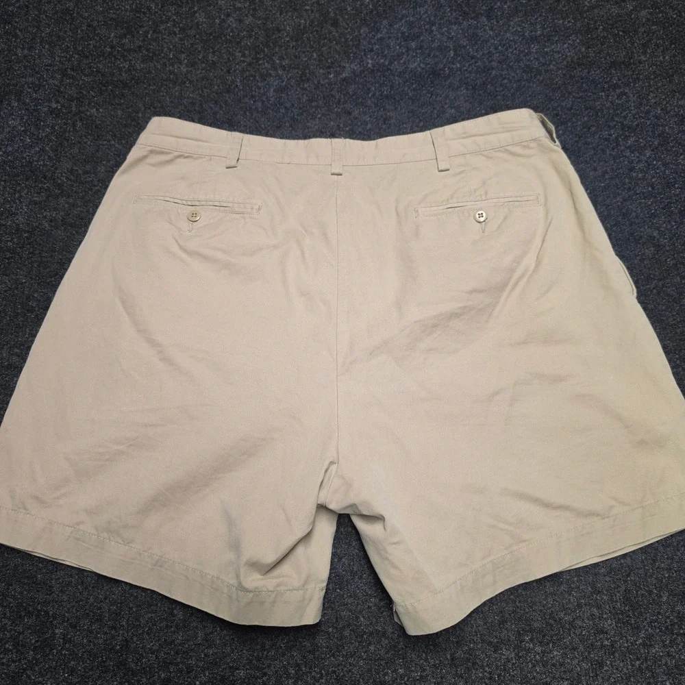 Polo Ralph Lauren Andrew Short Mens 36 Khaki Tan Pleated Chino Cotton Shorts